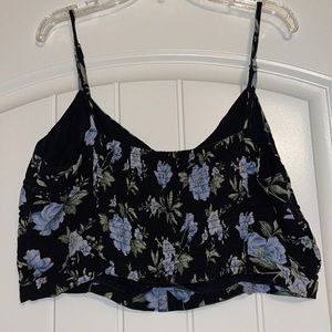 American Eagle Floral Crop Top Size XL